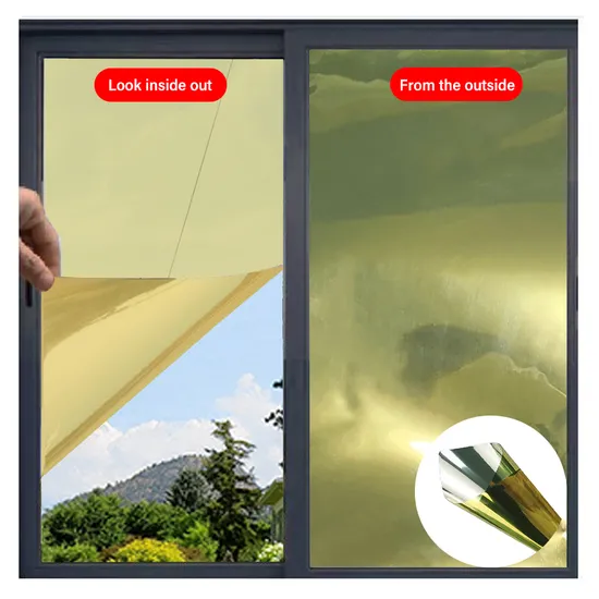 Factory Wholesale Gold Silver Glass Window Film One