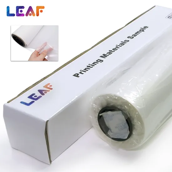 LEAF Single Double Side Hot Cold Peel Heat Transfer Film DTF Film For Clothes Heat Transfer Printing 