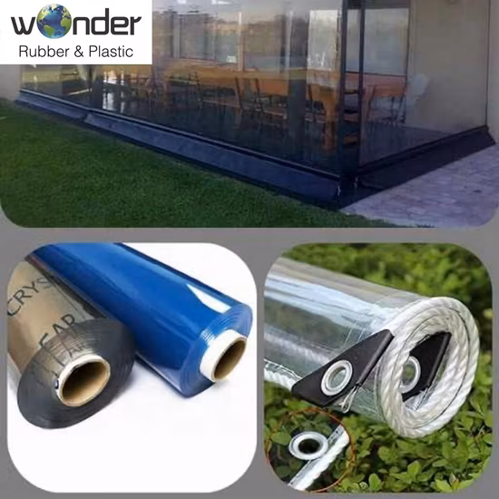 Yingyi Factory Direct Sale Small Roll PVC Soft Film Transparent Material Width 1200mm Soft PVC Film for Packing Printing