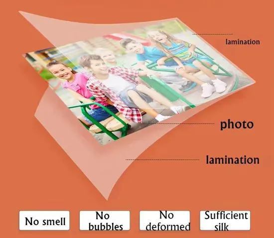 100PCS Thick Clear Matt 125mic Thermal Laminating Sheets Hot Thermal Laminating Pouch for Film LDPE Paper Photo ID Card 
