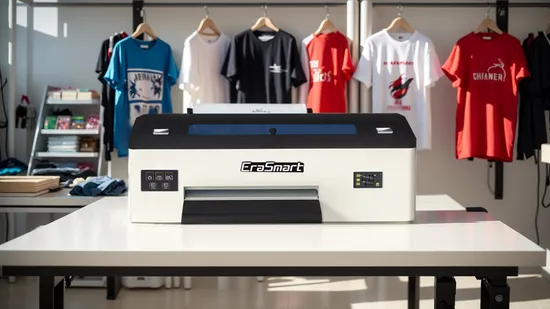 Erasmart A3 1390 L1800 Print Head Dtf Printer Printing Machine Roll to Roll Film Digital Inkjet Printer for Cloths Leather Tshirt 