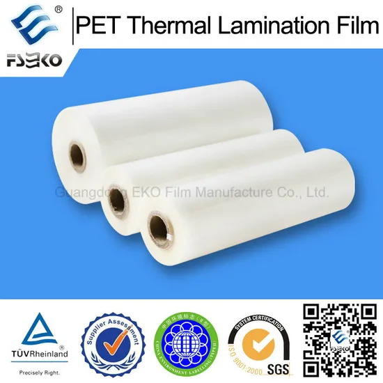 Pet Glossy Roll Laminating Film with Bonding Strength for Credit Cards, Business Licenses 